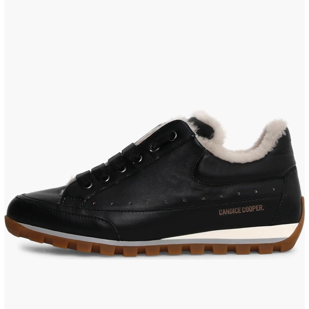 NWT Candice Cooper Runlo Genuine Shearling Lined Sneaker